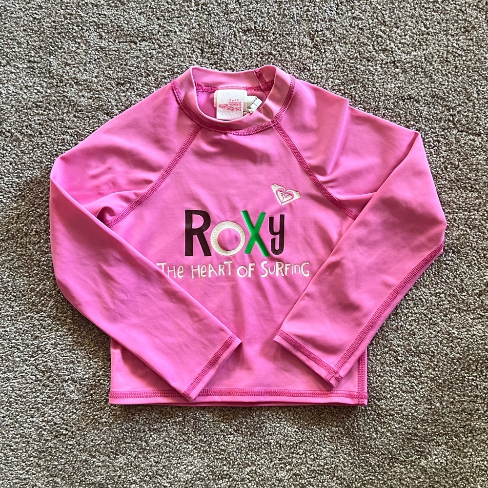 y2k Roxy Girls Teenie Wahine Rash guard XS